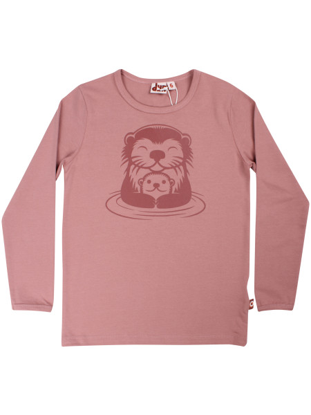 Langarmshirt 'Dyrroar Otter Mama'