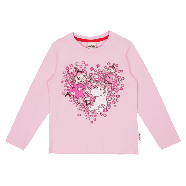 Langarmshirt Mumin 'Friends Pink'