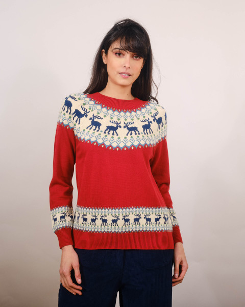 Pullover 'Fairisle Moose'