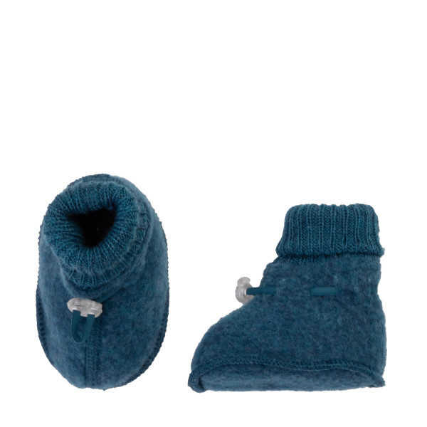 Babyschuhe Wollfleece Dunkelblau