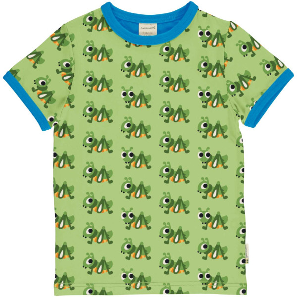 Maxomorra T-Shirt Kurzarm Picnic Grasshopper