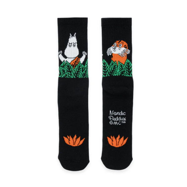 Socken Retro 'Mumin Jungle' schwarz Gr. 40-45