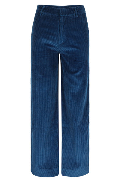 Lily Balou Damen Hose Cord Moroccan Blue