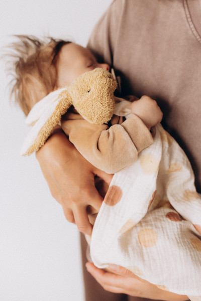 Schmusetuch Hase Kopf - organic