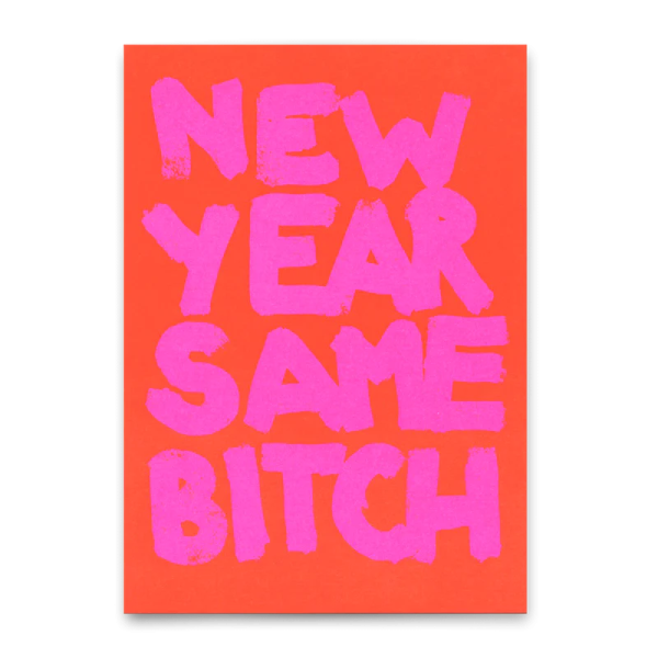 Postkarte 'same bitch' - Deli Cards