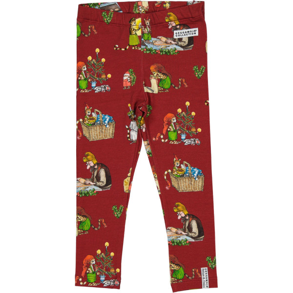 Leggings Pettersson & Findus Weihnachten rot