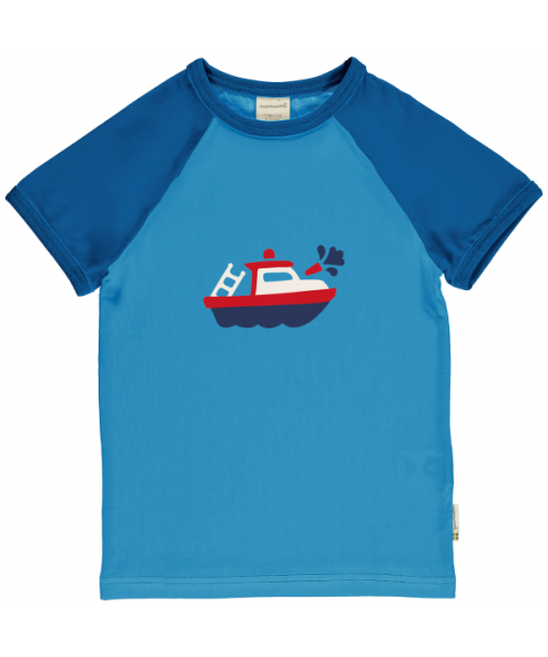 Maxomorra T-Shirt Kurzarm Raglan Fireboat