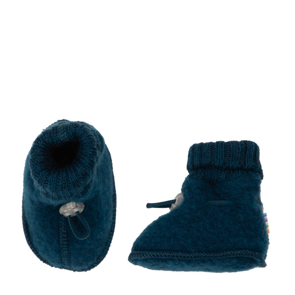 Babyschuhe Wollfleece Petrol