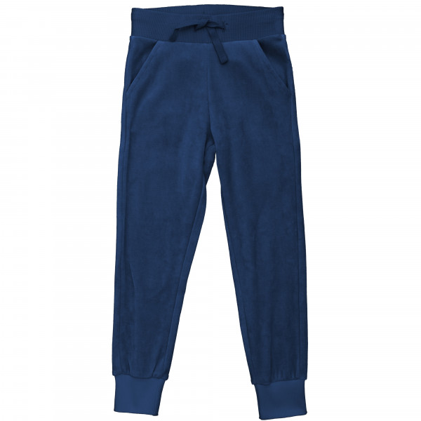 Maxomorra Sweatpants Velour Navy