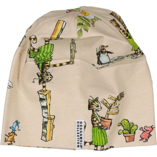 Mütze mit Fleece Fütterung Pettersson und Findus beige - Geggamoja