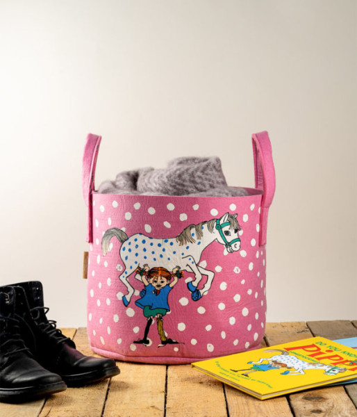 Filzkorb Pippi Langstrumpf & Kleiner Onkel