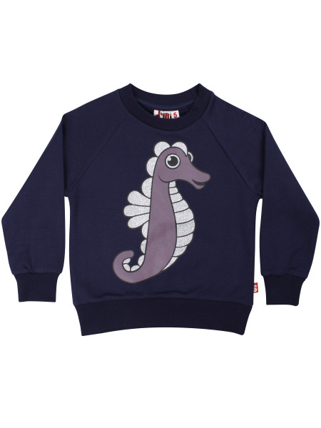 Sweatshirt Seepferd Seahorse Glitter DYR