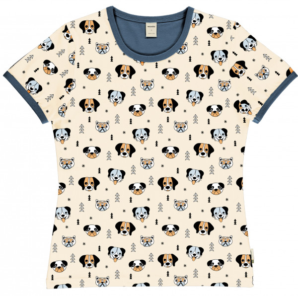 Meyadey T-Shirt Kurzarm Adult Happy Dogs