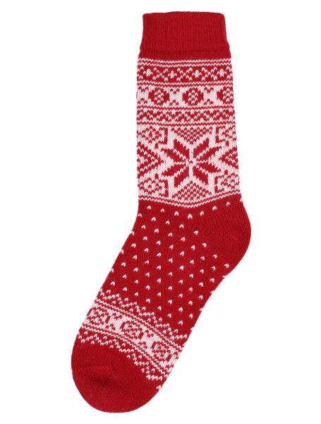 Danefae Wollsocken Erwachene Red White