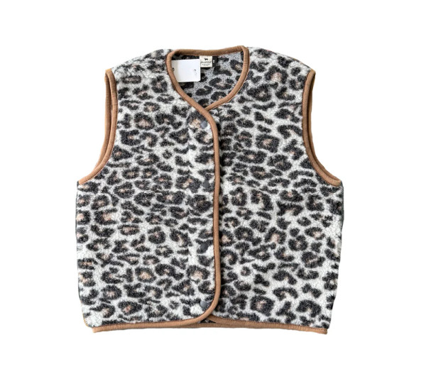 Wollweste Adult Leo Brown Button