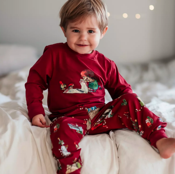 Pyjama Pettersson & Findus Weihnachten rot - Kids