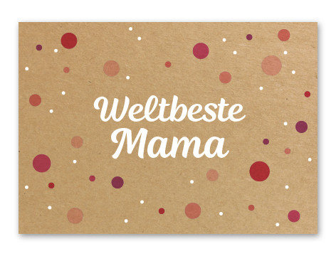 Tante Trudel Karte "Weltbeste Mama"