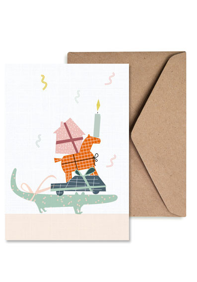 Life is delicious - Klappkarte Geschenke