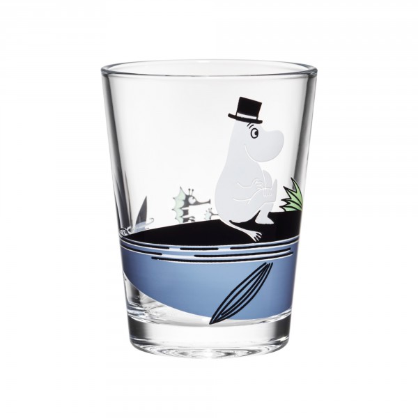 Iittala Glas - Muminpappa auf dem Fisch