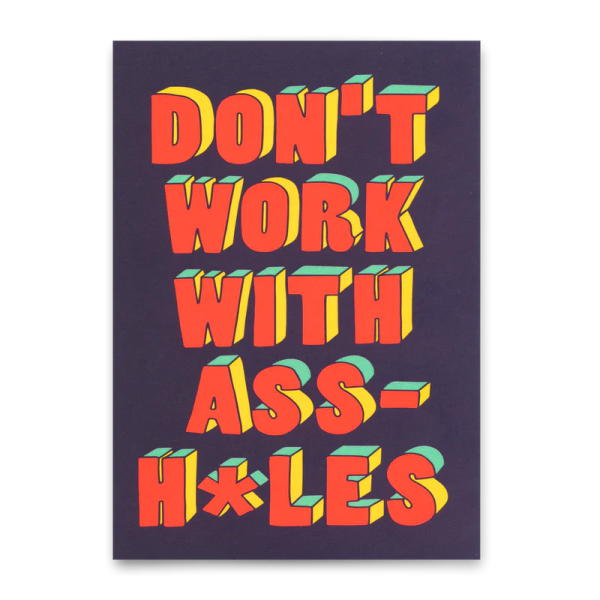 Postkarte Don't Work - Deli Cards