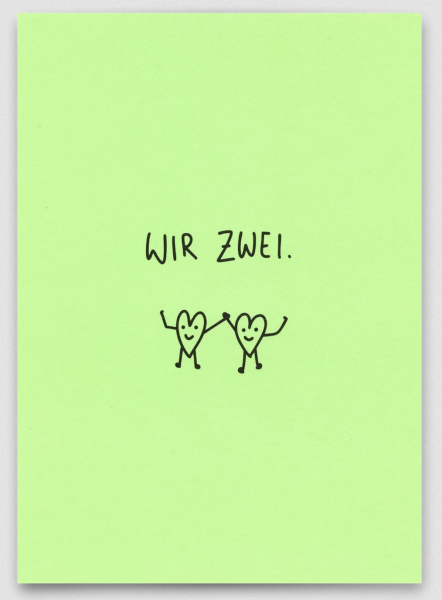 Postkarte Wir Zwei - Deli Cards