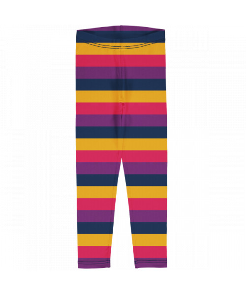 Maxomorra Legging Streifen Purple lila