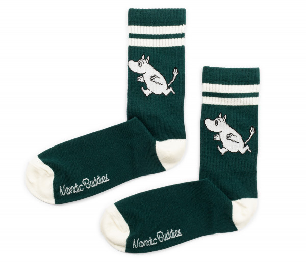 Nordic Buddies Mumin dunkelgrün Retro Socken Gr. 40-45