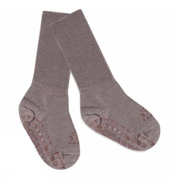 Antirutsch Socken - Merinowolle 'Dark Purple'