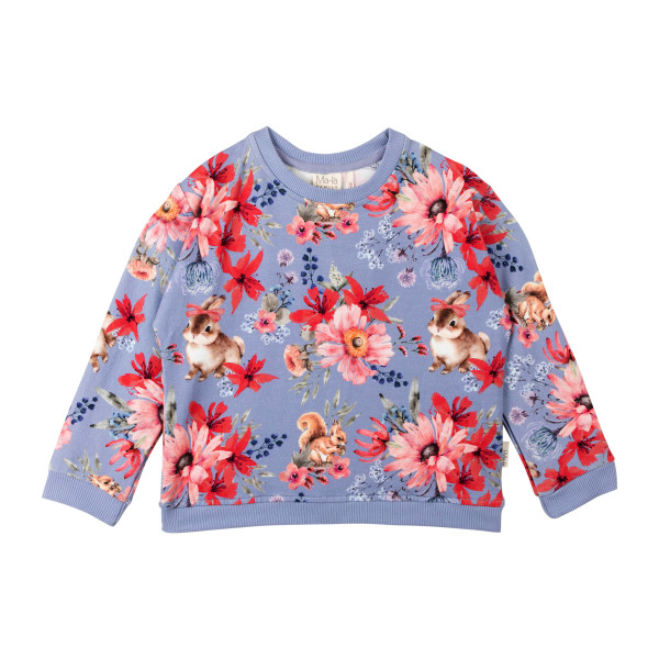 Ma-ia Sweatshirt Blumen blau