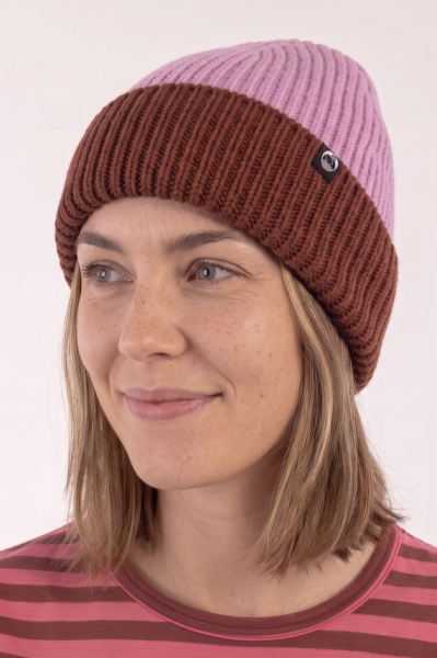 Wollmütze - Danewarm Powder Pink/Dk Rose Beige