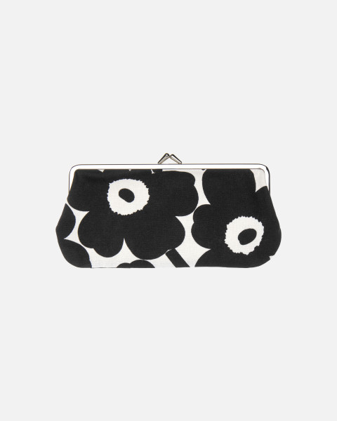 Marimekko kleines Etui Mäppchen Unikko schwarz