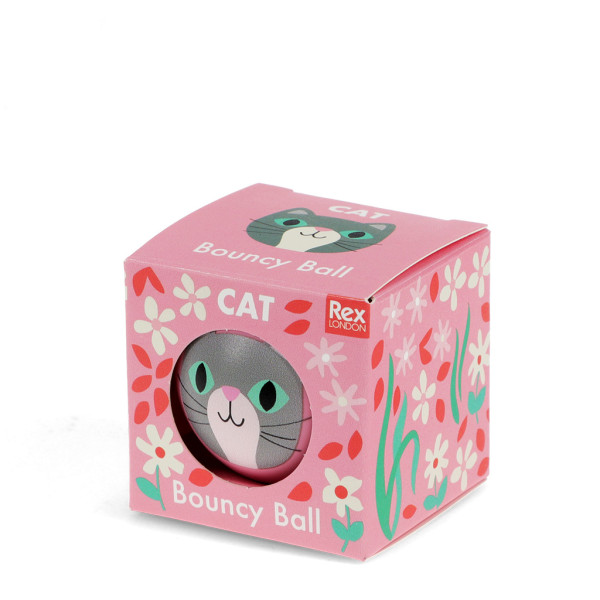 Hüpfender Flummiball Katze
