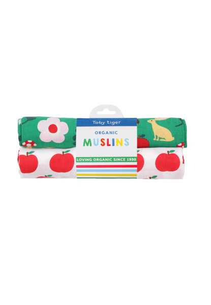 Toby Tiger Mullwindeln 2-pack Bio