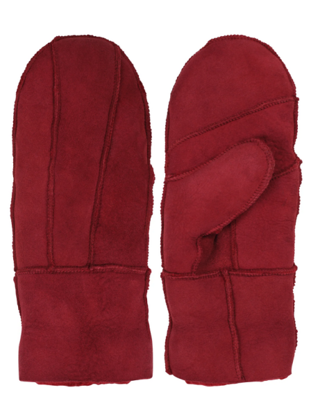 Fäustlinge No Waste Sheepskin Napa Red