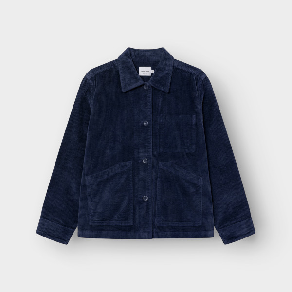Cordjacke Stiby Corduroy Navy - Biobaumwolle