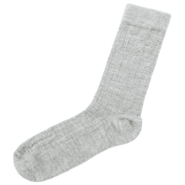 Joha Rib Socken Wolle Grau