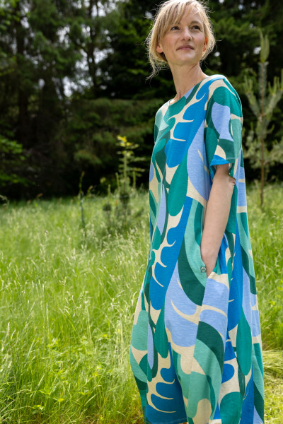 Kleid Danegladly Slub Light Beige TROPS