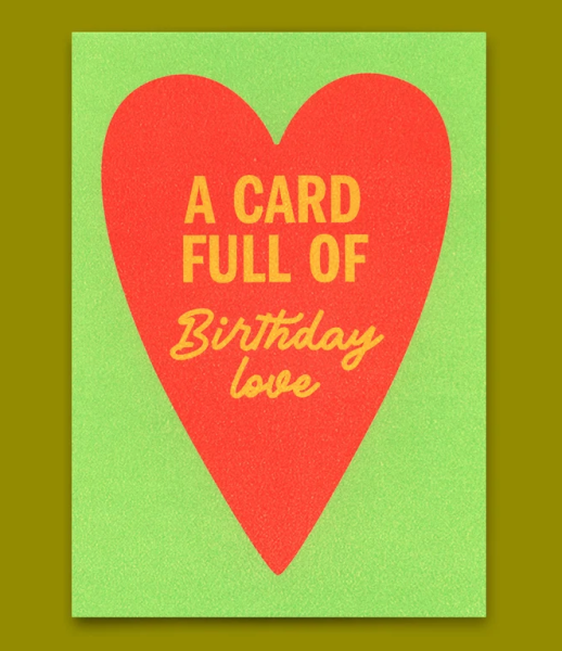 Postkarte Birthday Love - Deli Cards