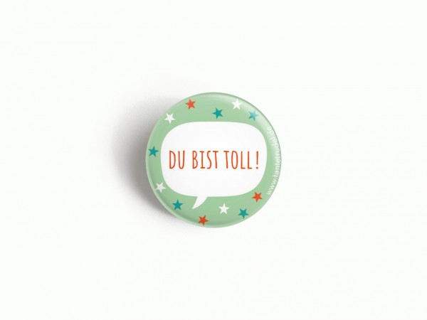 Tante Trudel Button Du bist toll