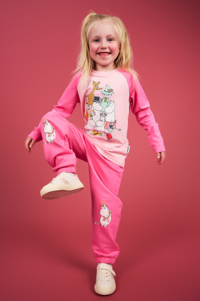 Langarmshirt Mumin 'Class Picture pink'