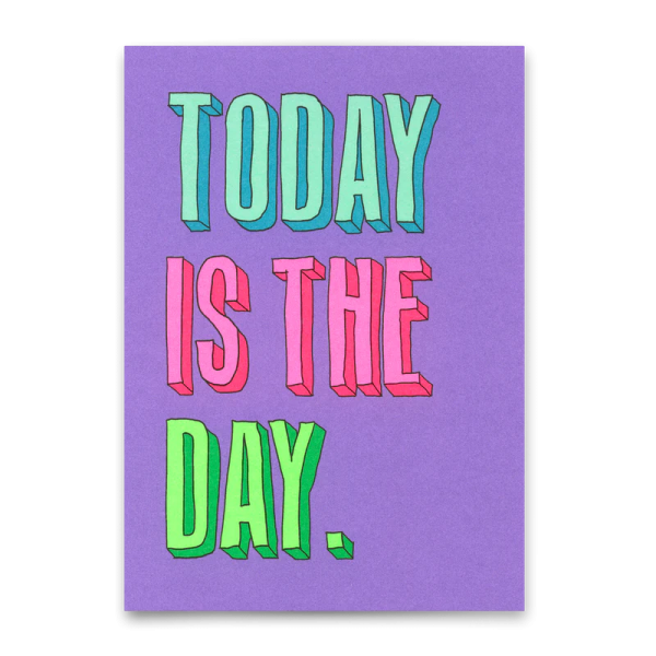 Postkarte Today is the day - Deli Cards