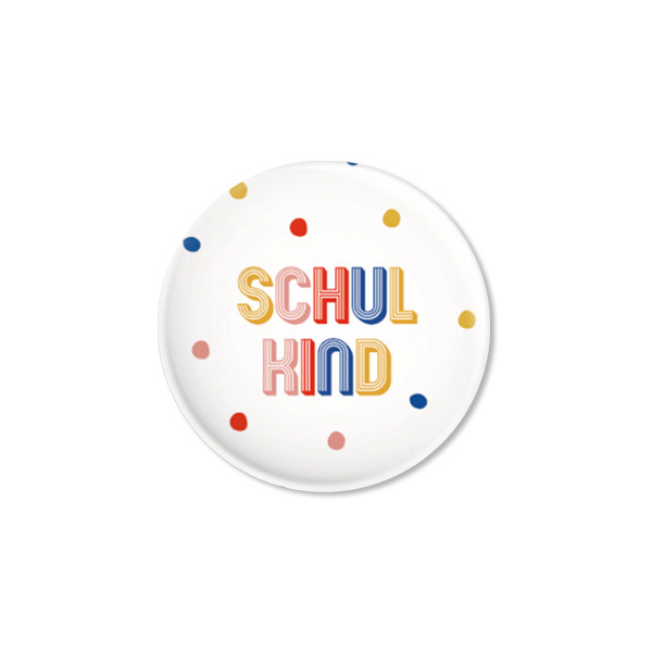 Ava & Yves Button Schulkind bunte Punkte