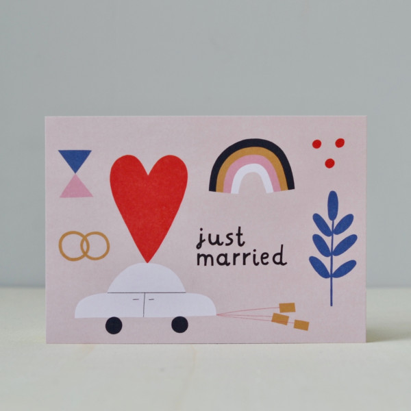 Rasmussons Karte Just married