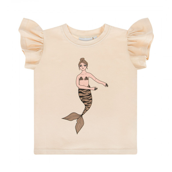 Dear Sophie Mermaid Shirt mit Flügelärmeln Ecru