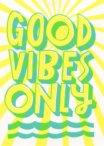 Postkarte Good Vibes Only - Deli Cards