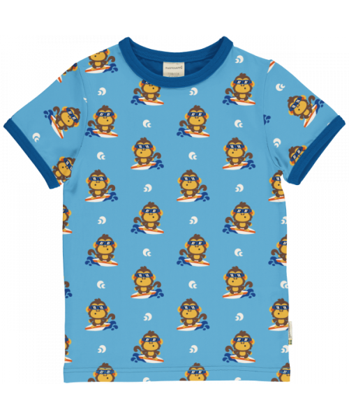 Maxomorra T-Shirt Kurzarm Monkey