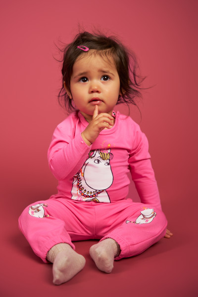 Langarmbody Mumin 'Snorkfräulein pink'