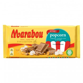 Jättegott Marabou Popcorn - Schokolade mit Popcorn (185 g)