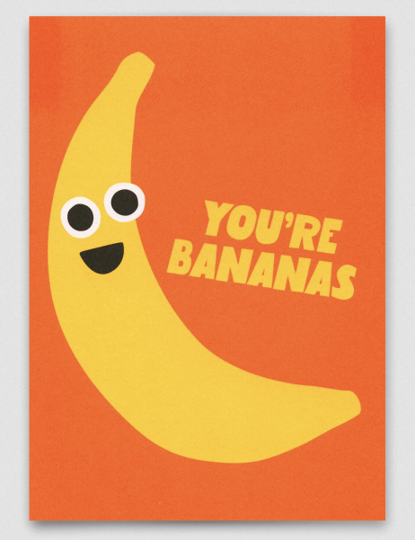 Postkarte You're Bananas - Deli Cards
