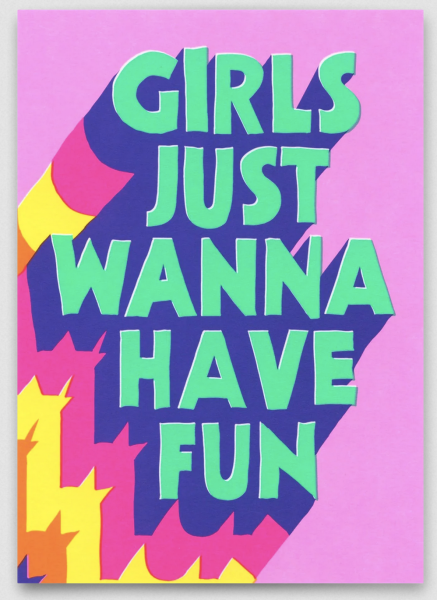 Postkarte Girls just wanna have fun - Deli Cards